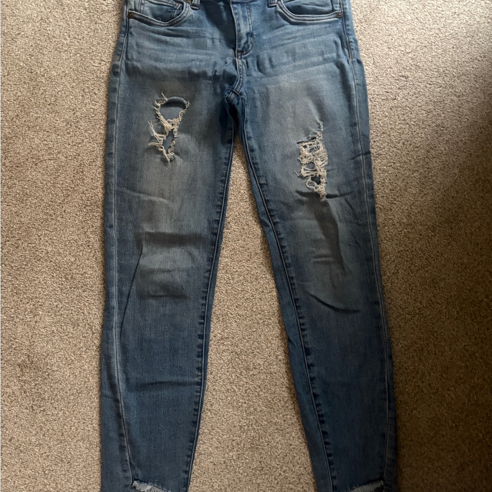 KUT from the Kloth Women's Distressed Blue Jeans